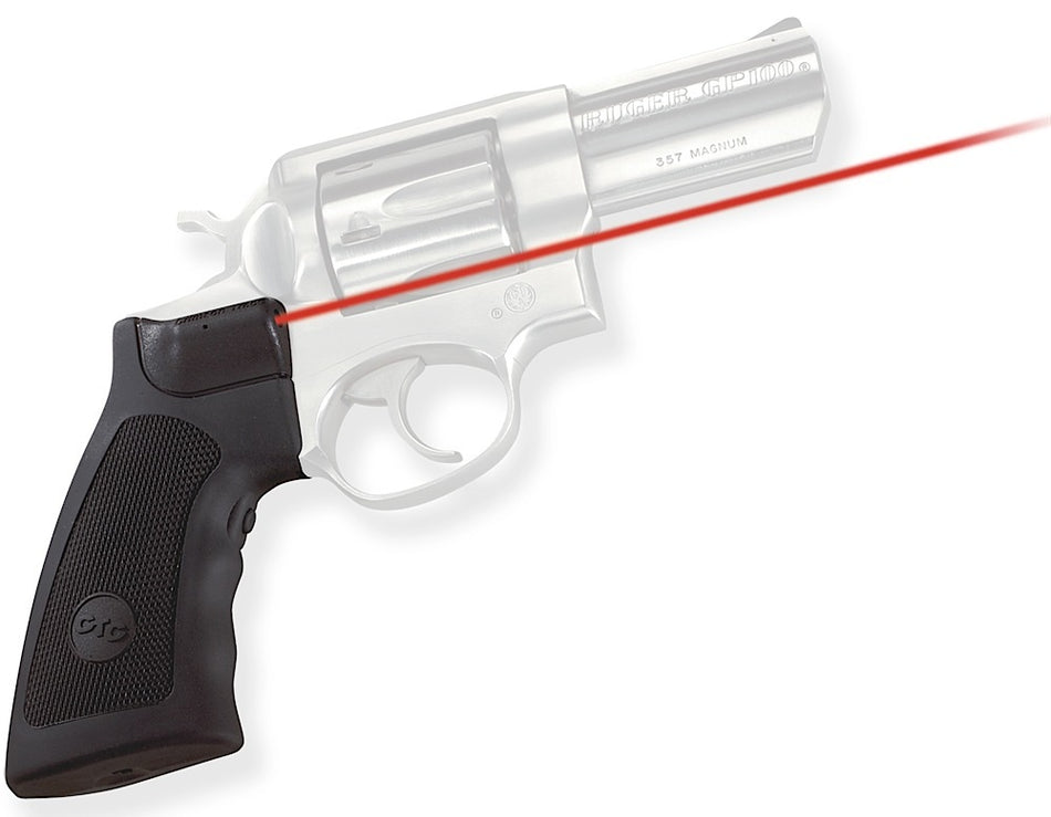 Crimson Trace 011790 Lasergrips for Ruger GP100/Super Redhawk/Alaskan, Red Laser 633nM 5mW, Black Polymer