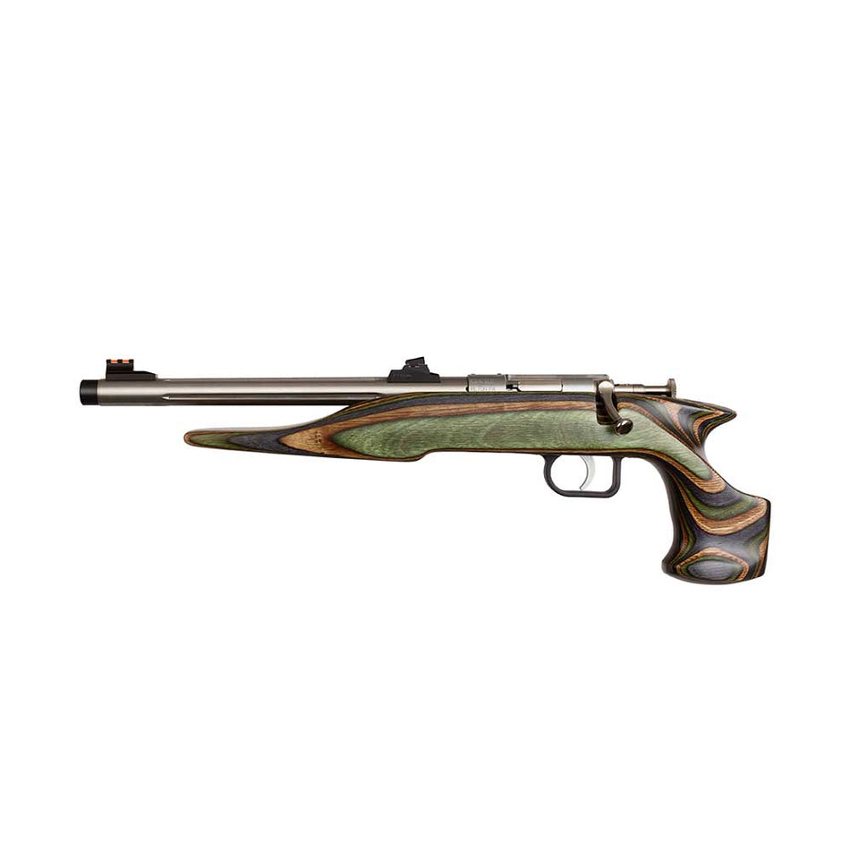 Chipmunk 41105 Hunter Adult 22 Mag 1rd 9" Threaded Stainless Steel Single Shot Barrel, Camo Laminate Stock