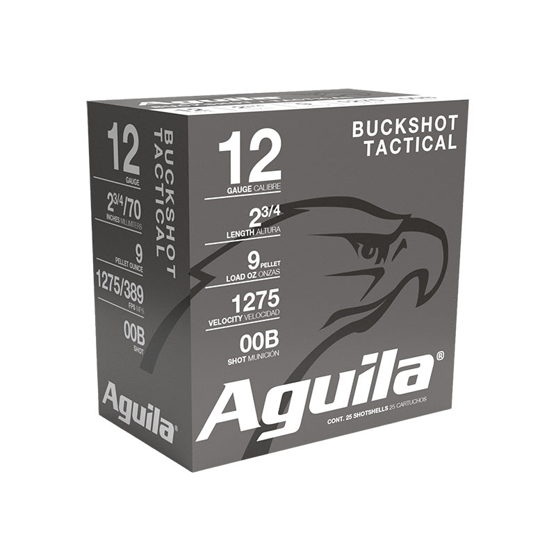 Aguila Tactical High Velocity 9 pellets 12 Gauge 2.75 in / 2.75 in 00 Buck 1-1/8 oz
