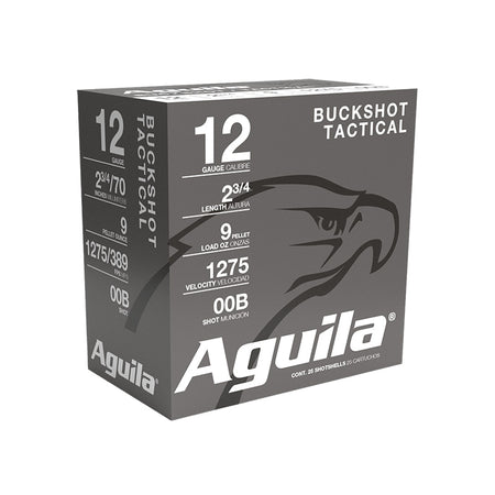 Aguila Tactical High Velocity 9 pellets 12 Gauge 2.75 in / 2.75 in 00 Buck 1-1/8 oz