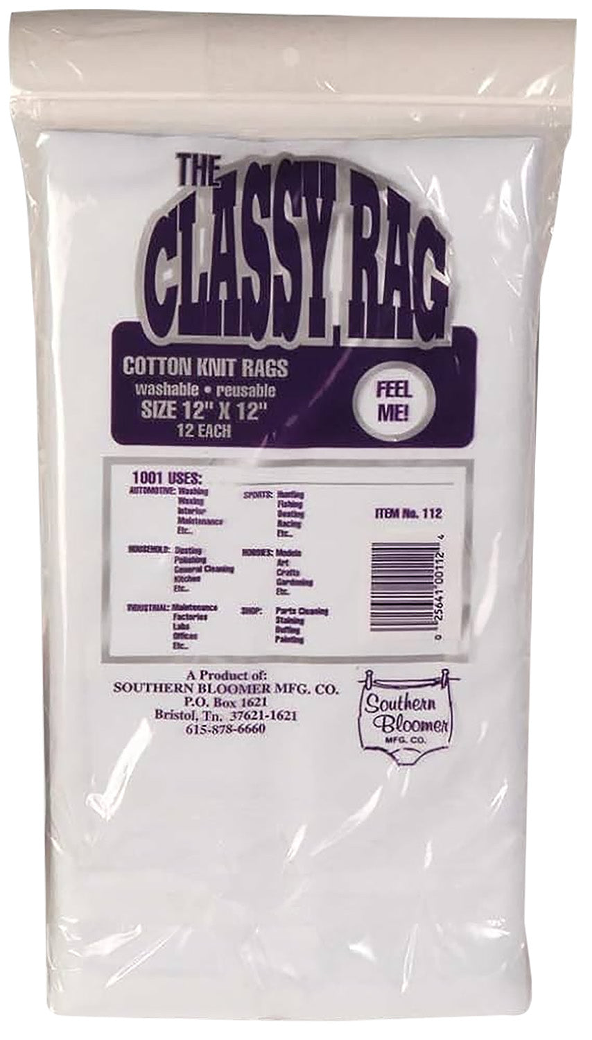 Southern Bloomer 112 Cotton Gun Cleaning Patches 12x12 Inch 12 Per Bag