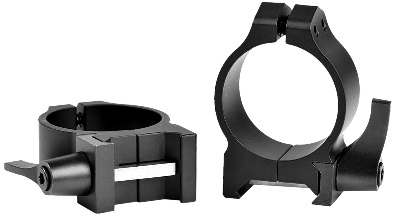 Warne 213LM Maxima Matte Black 30mm Low Quick Detach Vertical Scope Rings 0 MOA