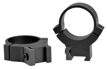 Warne 722M Rimfire 1" High Matte Black Steel Scope Rings 3/8"/11mm Dovetail 70/30 Horizontal Split