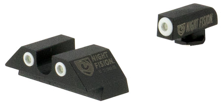 Night Fision GLK003007WGW Tritium Night Sights for Glock - White Outline Front & Rear - Glock 42/43/43X