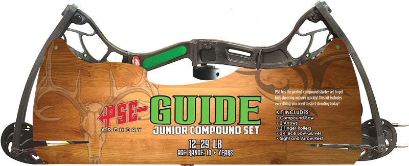 PSE Guide Youth Compound Bow Kit 12-29 lb Black Ages 10+