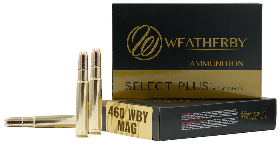 Weatherby Select Plus .460 Wthby Mag 450 gr CSHP ammo