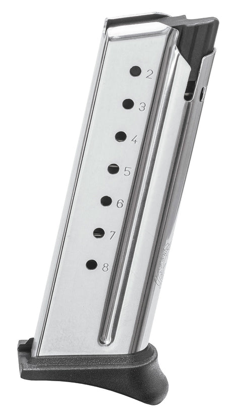 Springfield Armory XDE0908H XD-E 8rd 9mm Luger Stainless Steel Magazine with Extended Floor Plate