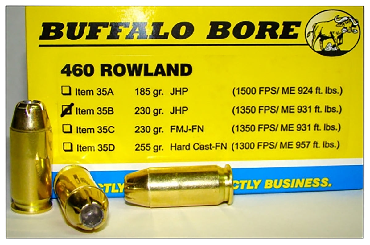 Buffalo Bore Personal Defense .460 Rowland 230 gr JHP ammo