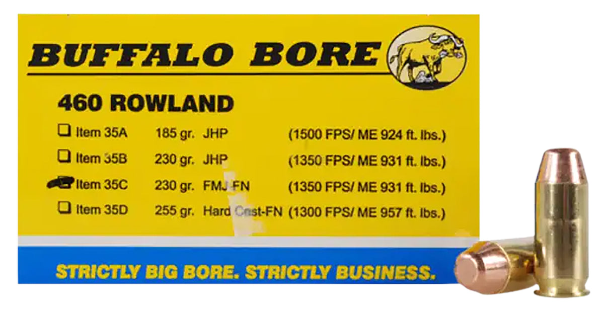 Buffalo Bore Personal Defense .460 Rowland 230 gr FMJ ammo