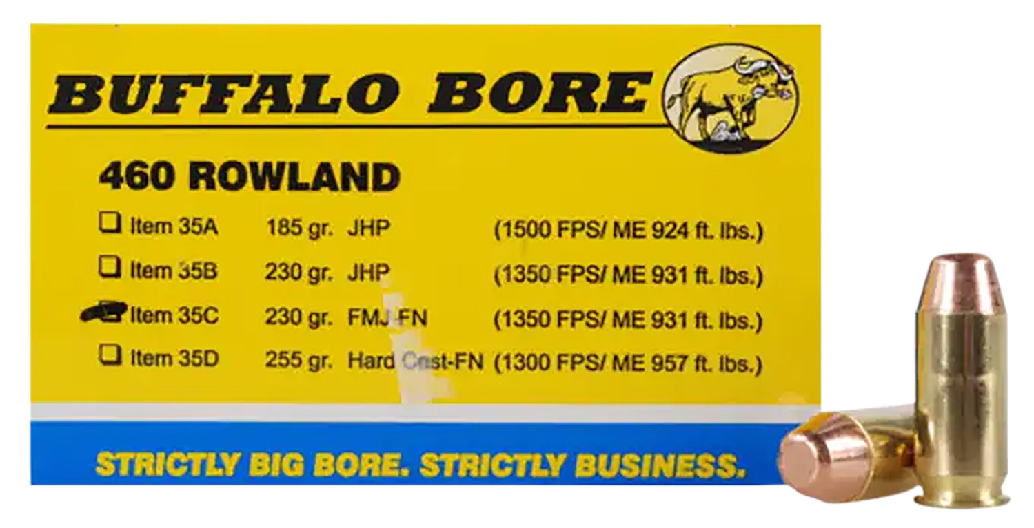 Buffalo Bore Personal Defense .460 Rowland 230 gr FMJ ammo