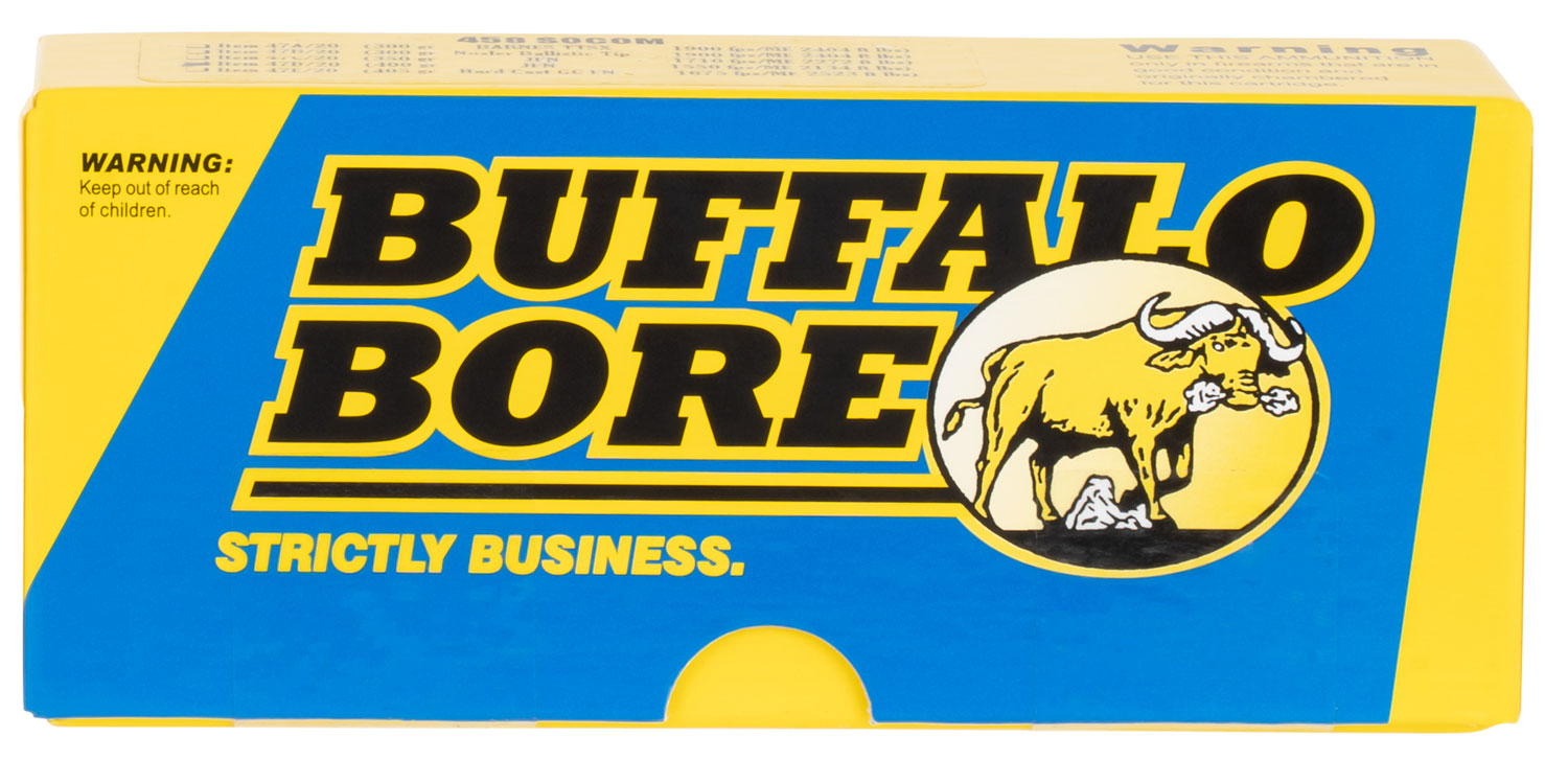 Buffalo Bore Hunting & Sniping .458 SOCOM 400 gr JSP ammo