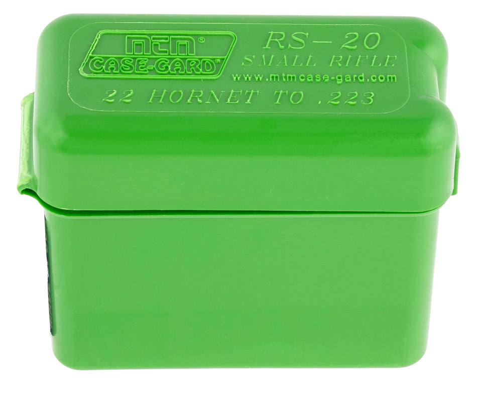 MTM Case-Gard RL2010 Belt-Style Ammo Carrier Multi-Caliber Rifle Green Polypropylene 20rd