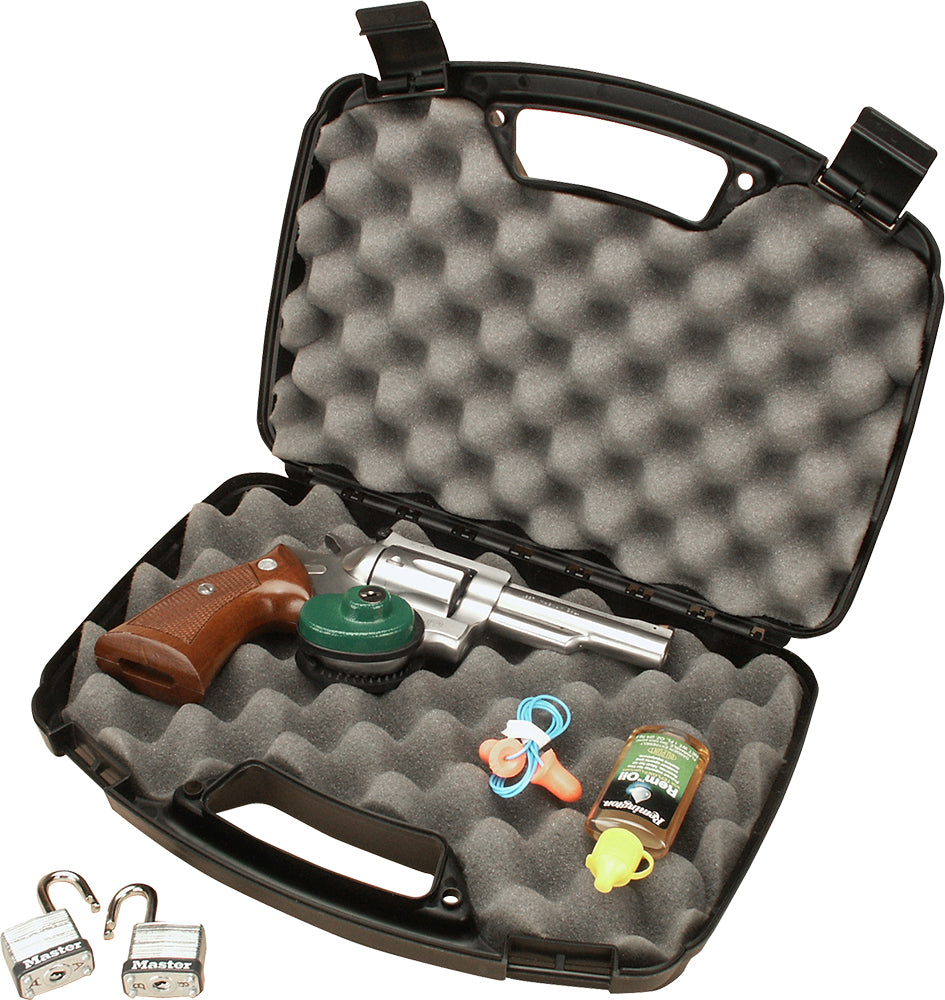 MTM Case-Gard 80740 Single Handgun Case 13" Black Polypropylene for Autos & Scoped Revolvers