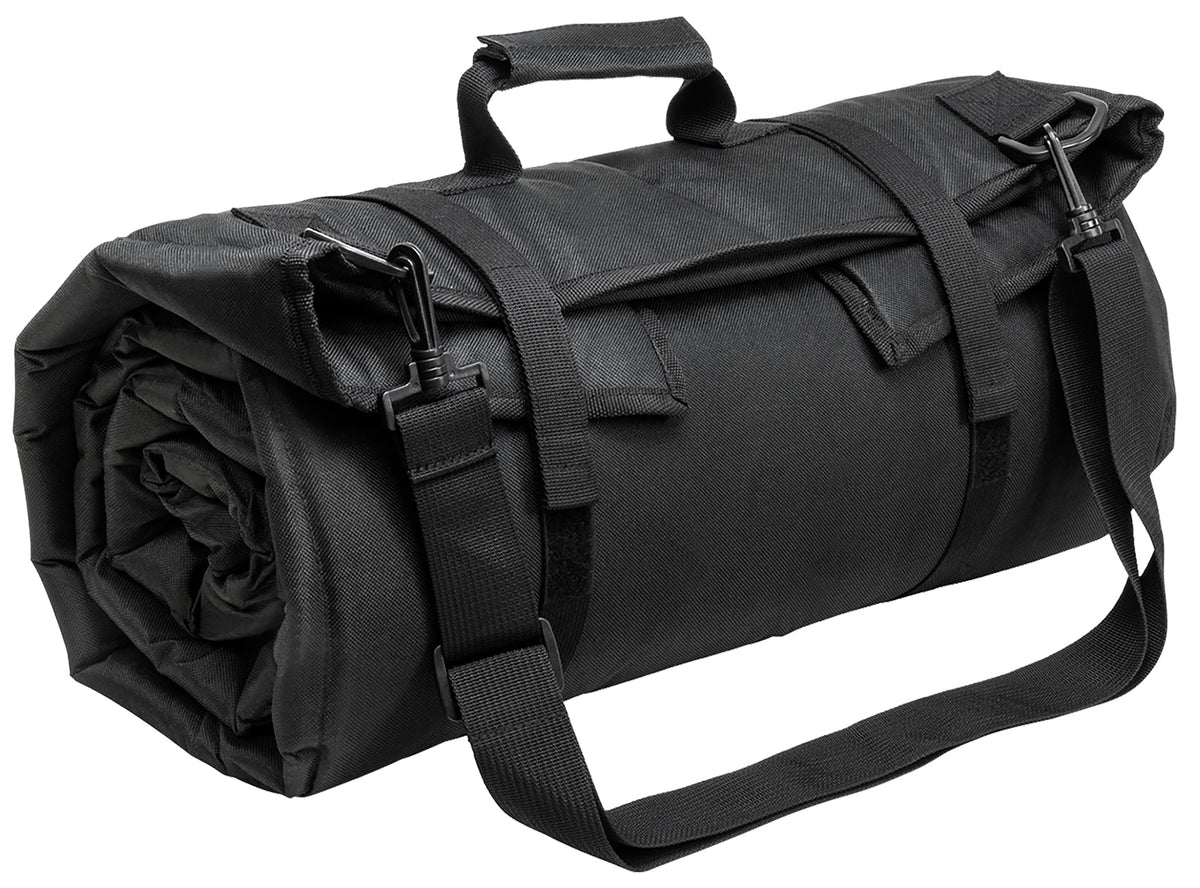 NcStar CVSHMR2957B Roll Up Shooting Mat Black PVC 69"L x 35"W