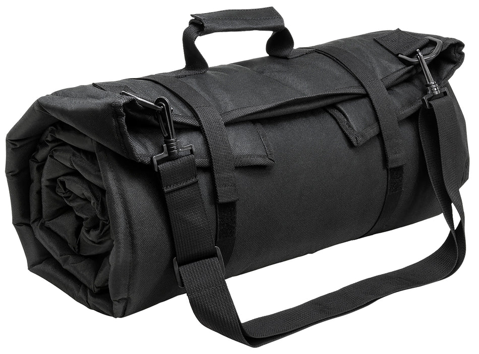 NcStar CVSHMR2957B Roll Up Shooting Mat Black PVC 69"L x 35"W