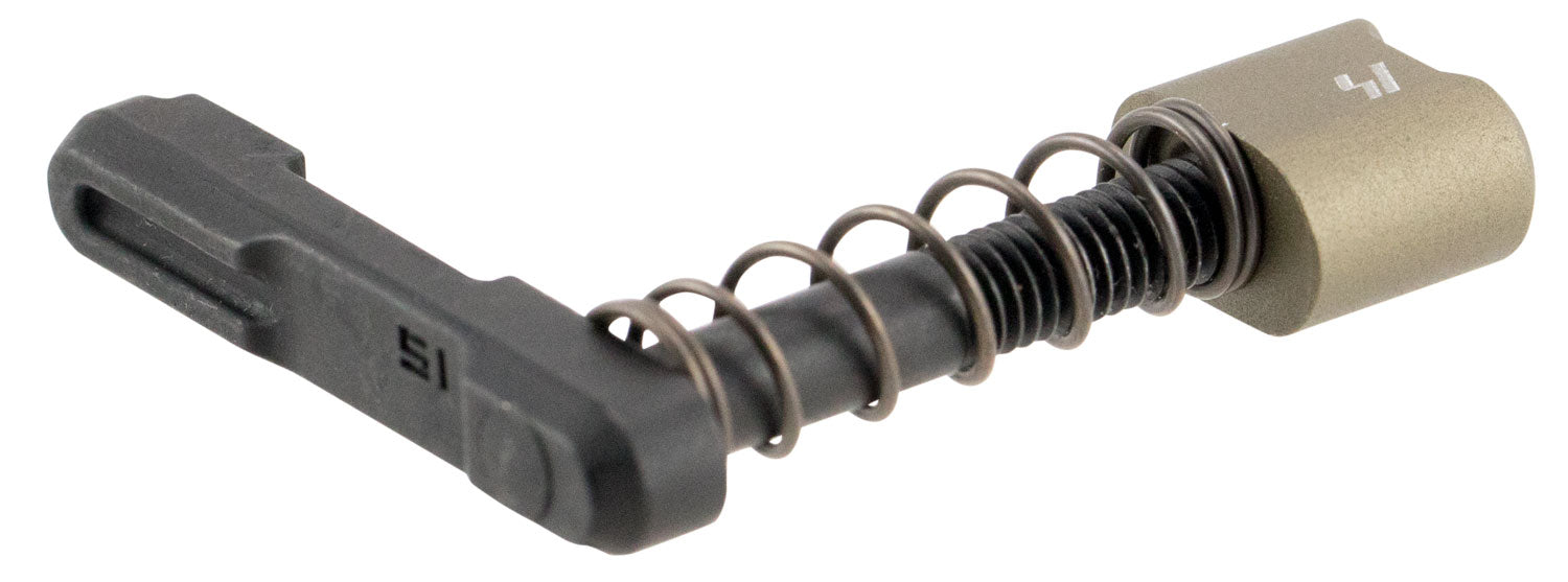 Strike Industries ARSMCFDE AR Platform Magazine Catch Black Steel with FDE Aluminum Release Button
