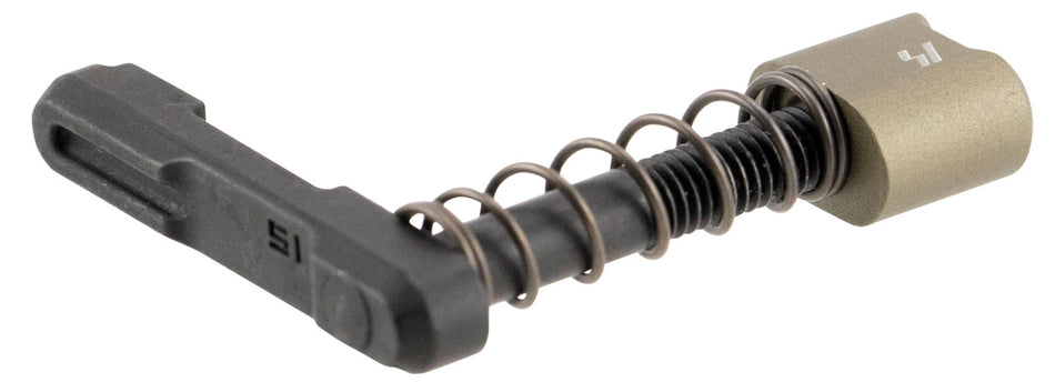 Strike Industries ARSMCFDE AR Platform Magazine Catch Black Steel with FDE Aluminum Release Button