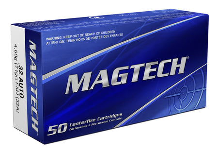 Magtech 32A Sport Shooting Range/Training Full Metal Jacket FMJ 71 Grain .32 ACP