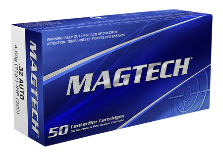Magtech 32B Range/Training Jacketed Hollow Point JHP 71 Grain .32 ACP