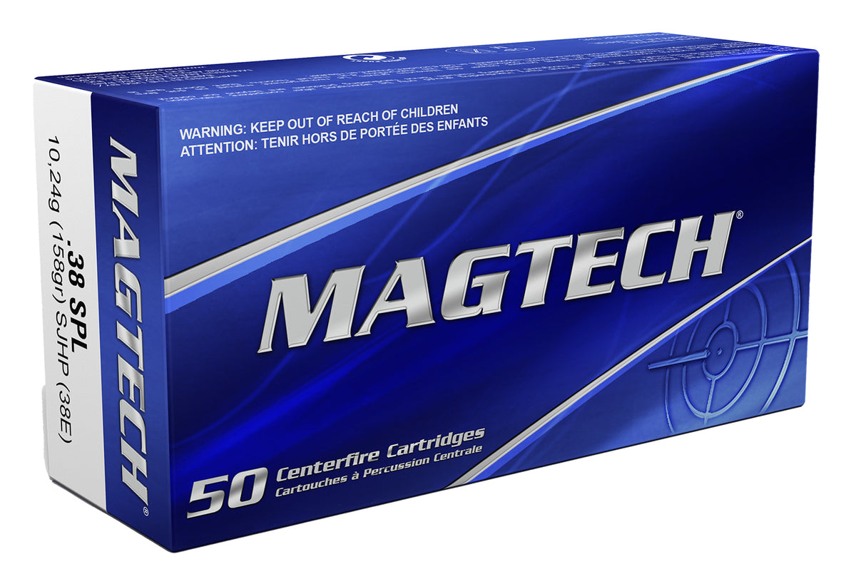 Magtech 38E Range/Training Semi Jacketed Hollow Point HP 158 Grain .38 Special