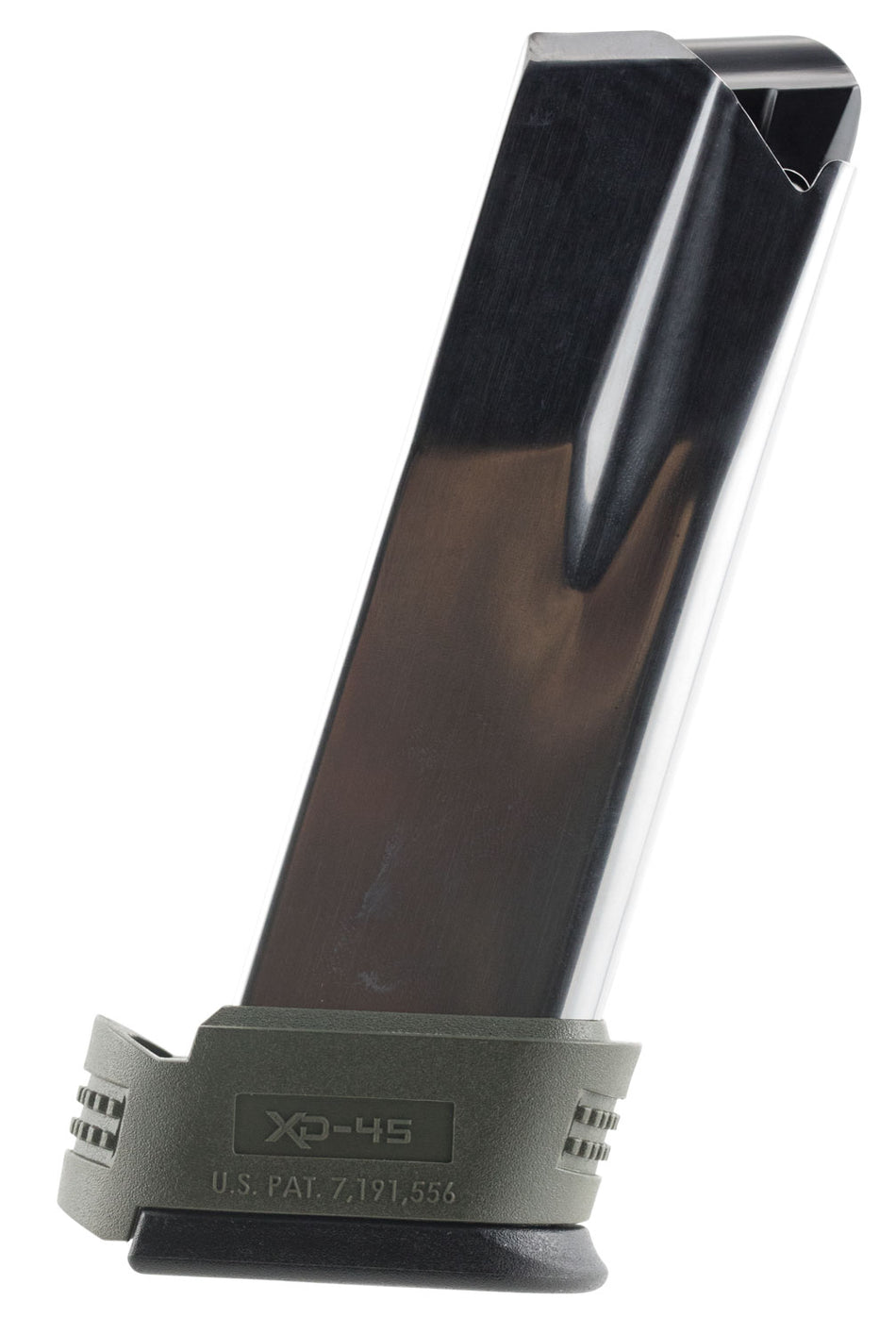 Springfield Armory XD4548 XD Compact 13rd 45 ACP Stainless Steel Magazine with OD Green Sleeve