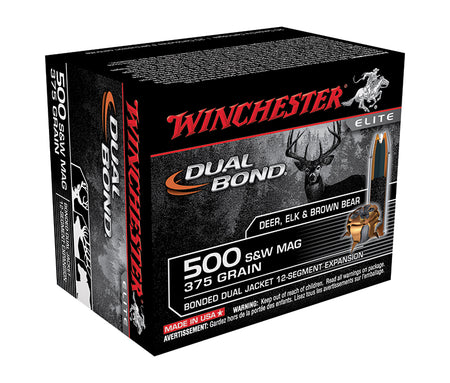 Winchester Hollow Point .500 S&W Mag 375 gr JHP ammo