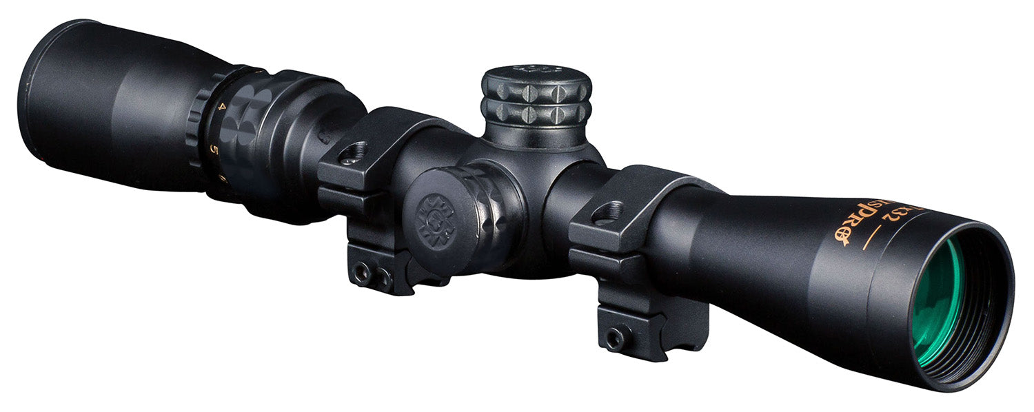 Konus 7260 KonusPro Matte Black 2-7x32mm 1" Tube Engraved 30/30 Duplex Reticle w/ Mounting Rings
