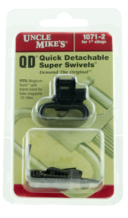 Uncle Mike's 10712 Magnum Band Swivel Set Quick Detach 1" Fits .420-.470" Mag Tubes