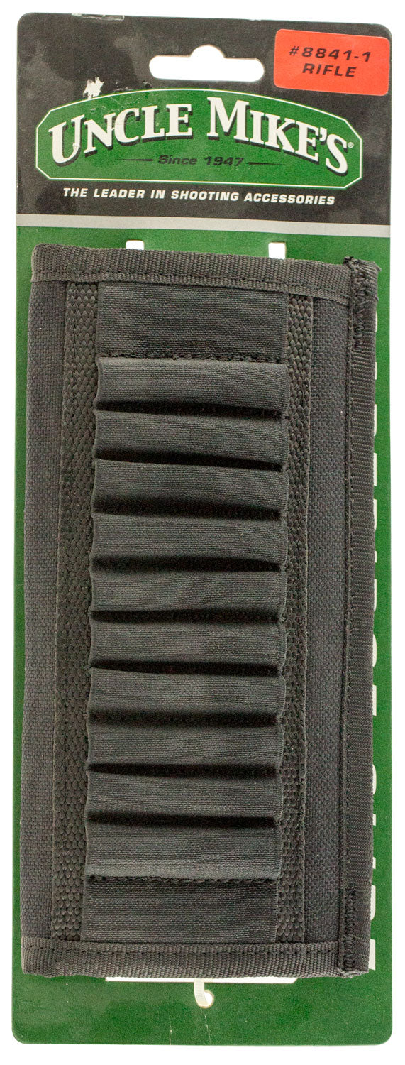 Uncle Mike's 88411 Rifle Cartridge Slide Black Nylon 10 Round for 2.25" Belts