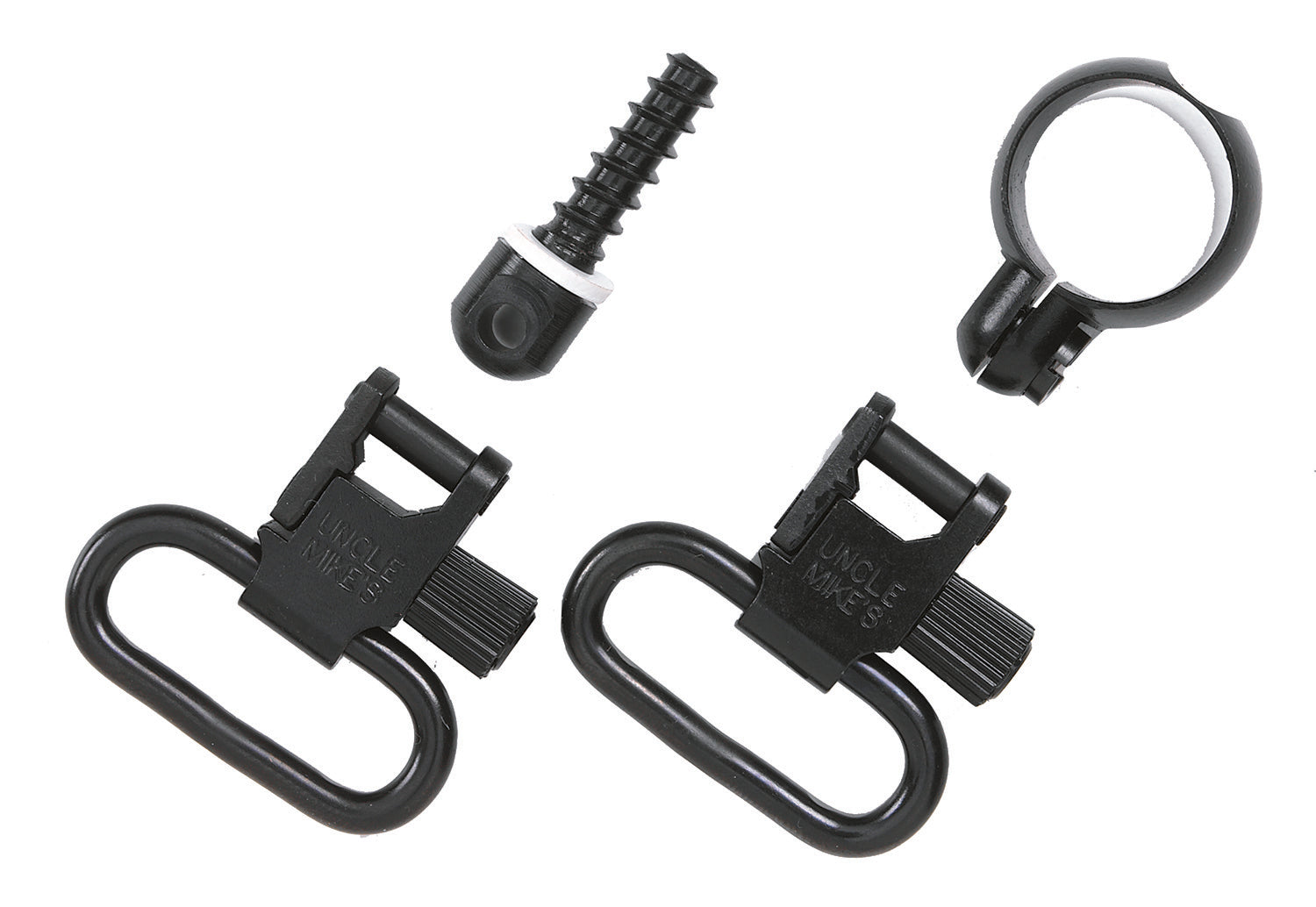 Uncle Mike's 13312 Quick Detach Full Band Swivel Set Blued 1.25" Loop for Winchester & Marlin Lever Action