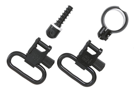 Uncle Mike's 13312 Quick Detach Full Band Swivel Set Blued 1.25" Loop for Winchester & Marlin Lever Action