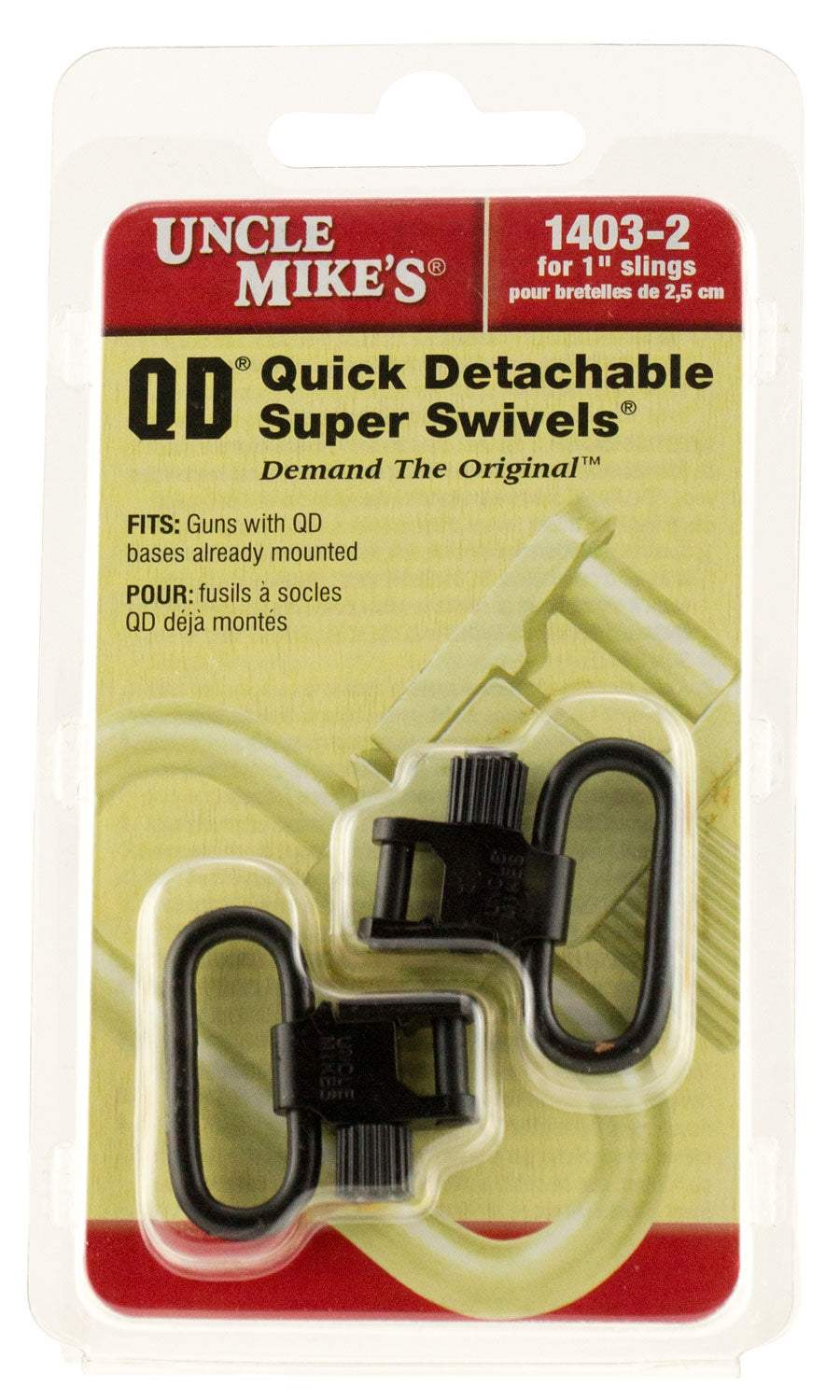Uncle Mike's QD Super Swivel Tri-Lock Blued 1 Inch Loop for Rifles and Shotguns