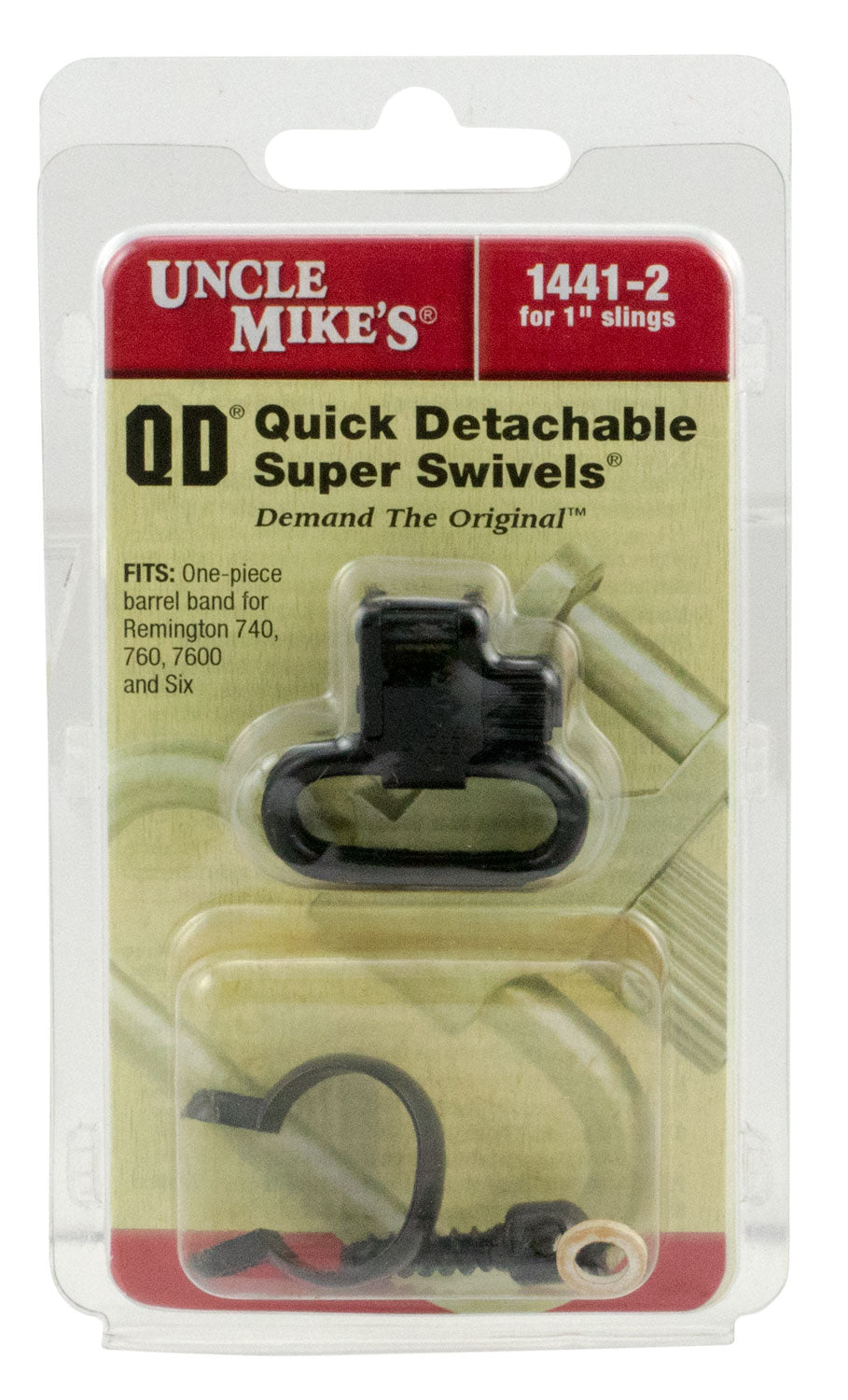 Uncle Mike's 14412 Super Swivel Quick Detach Blued 1" Loop for Remington 7600/760 (1969-Present)