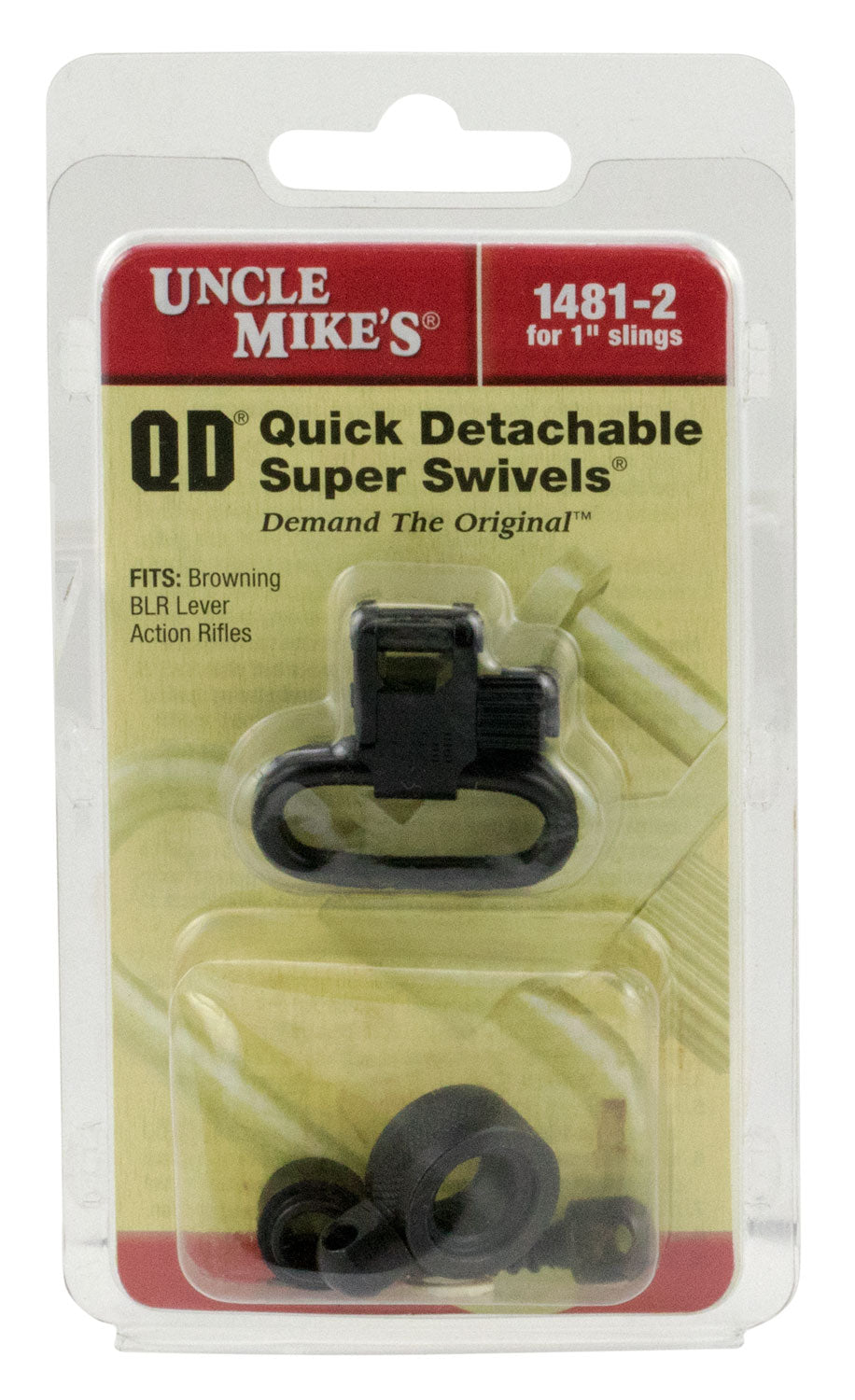 Uncle Mike's 14812 Super Swivel Quick Detach 115 BLR Blued 1" Loop for Browning BLR
