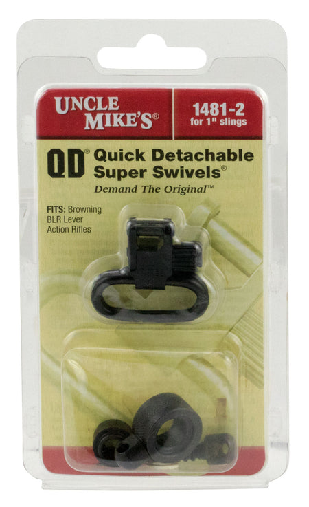 Uncle Mike's 14812 Super Swivel Quick Detach 115 BLR Blued 1" Loop for Browning BLR