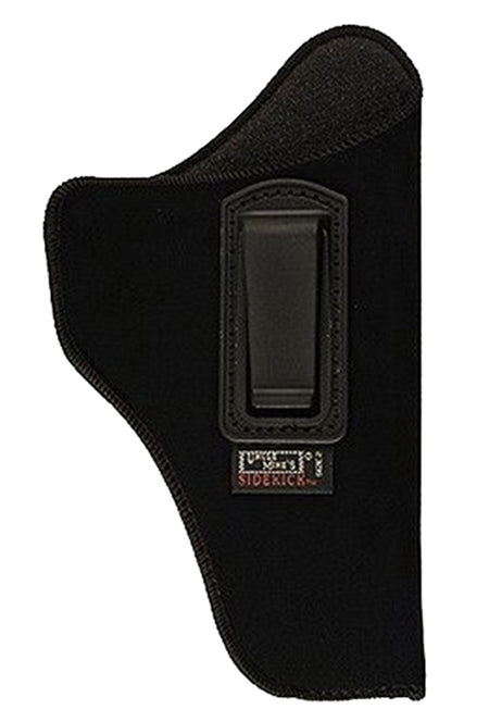 Uncle Mike's 89021 Inside the Pants IWB Holster Size 02 Black Suede-Like Belt Clip for Med DA Revolver 4" Barrel Right Hand