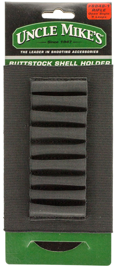 Uncle Mike's 88481 Nylon Buttstock Shell Holder 9rd Rifle Black