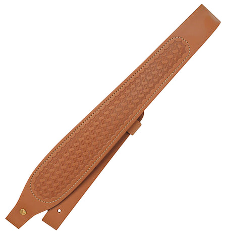 Butler Creek 26412 Cobra Basket Weave Brown Leather Rifle Shotgun Sling with Suede Lining 1 Inch Wide