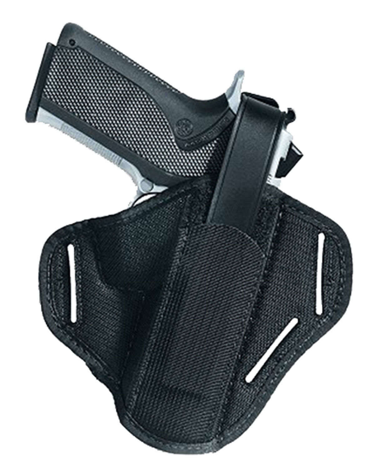 Uncle Mike's 86000 Super OWB Belt Slide Holster Size 0 Black Kodra Nylon for Sm/Med DA Revolver 2-3" Barrel Ambidextrous