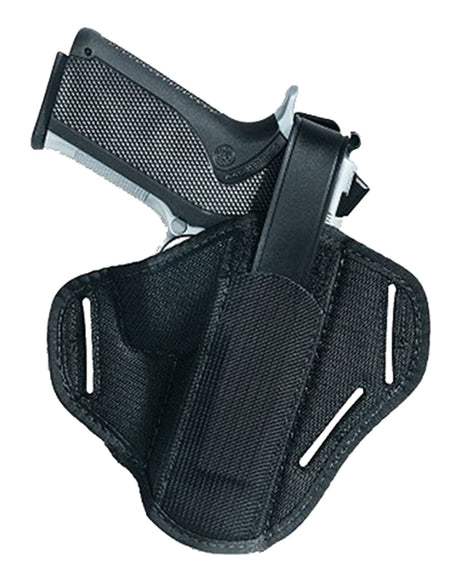 Uncle Mike's 86000 Super OWB Belt Slide Holster Size 0 Black Kodra Nylon for Sm/Med DA Revolver 2-3" Barrel Ambidextrous