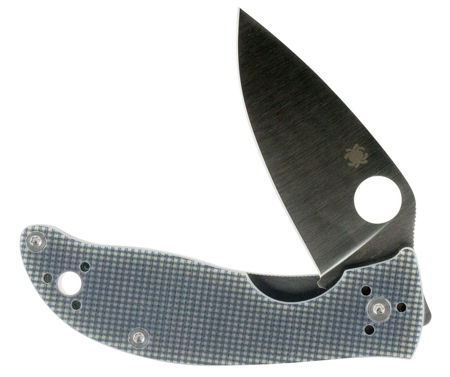 Spyderco C220GPGY Polestar 3.30" Folding Drop Point Plain CTS BD1 SS Blade Gray G10 Handle with Pocket Clip