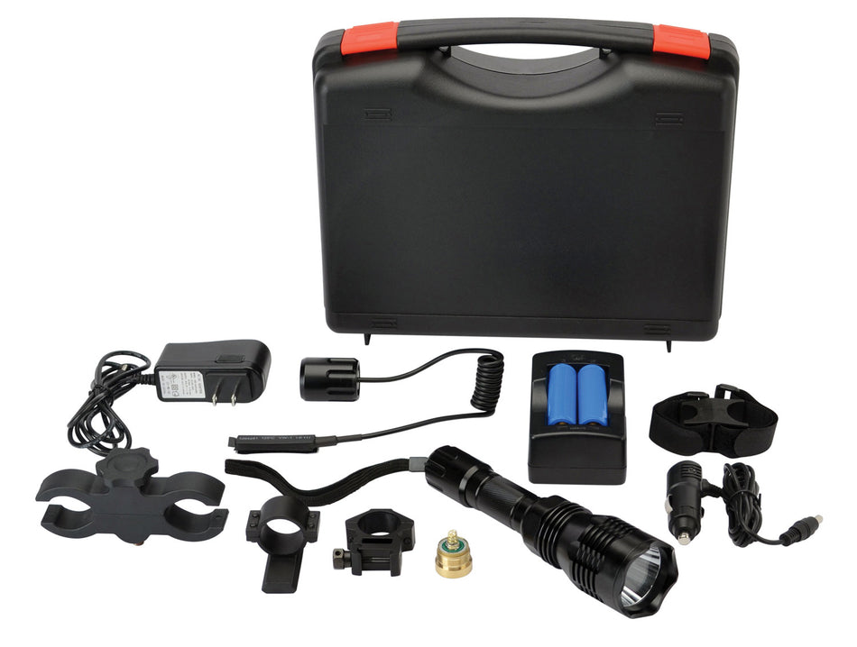 Cyclops CYCVB250 Varmint Light Kit Black 250 Lumens Red/Green/White Filter with Scope Mount