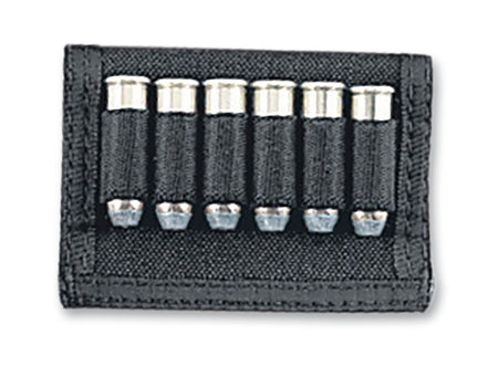 Uncle Mike's 88401 Black Nylon Handgun Cartridge Slide 6rd 2.25" Belt