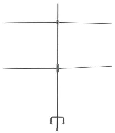 SME SMETGTST Double Paper Target Stand, Black Steel, Adjustable, Includes 8 Metal Clips