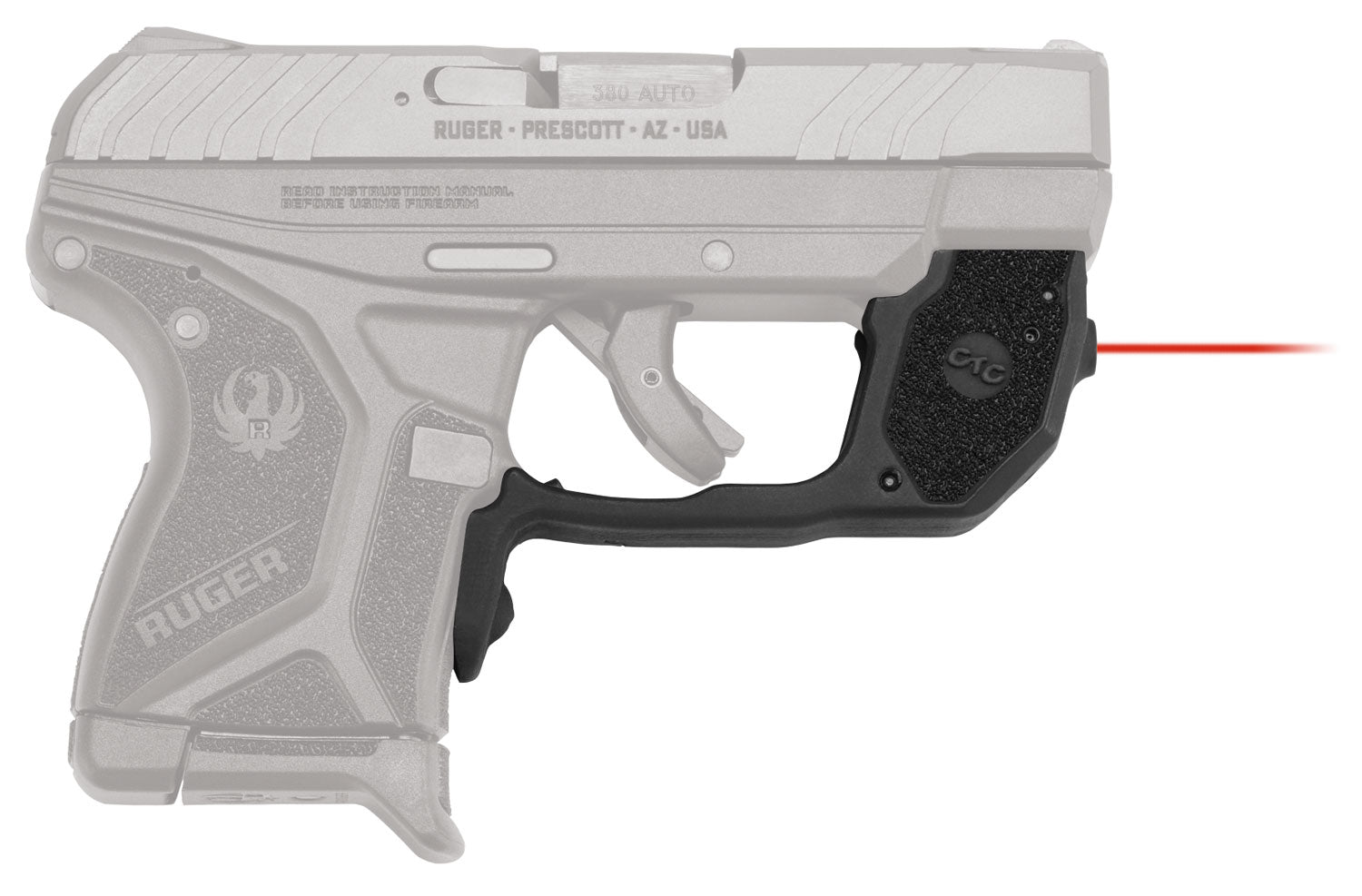 Crimson Trace 0173101 Laserguard for Ruger LCP II, Red Laser, Black Polymer