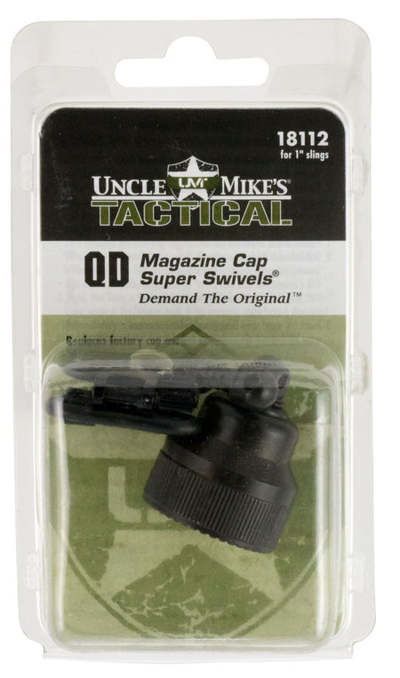 Uncle Mike's Mag Cap QD Swivel Set Steel Blued 1 Inch for Mossberg 590 835