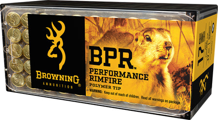 Browning B195117050 BPR Performance Rimfire Performance Polymer Tip PT 17 Grain .17 HMR