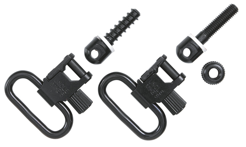 Uncle Mike's MO10022 Quick Detach Super Swivel 115 Tri-Lock Nickel Finish 1"