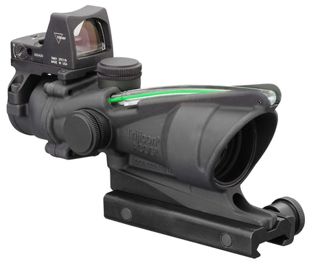 Trijicon 100552 ACOG 4x32mm Matte Black Dual Illuminated Green Crosshair .223 BDC with RMR Type 2 3.25 MOA Combo