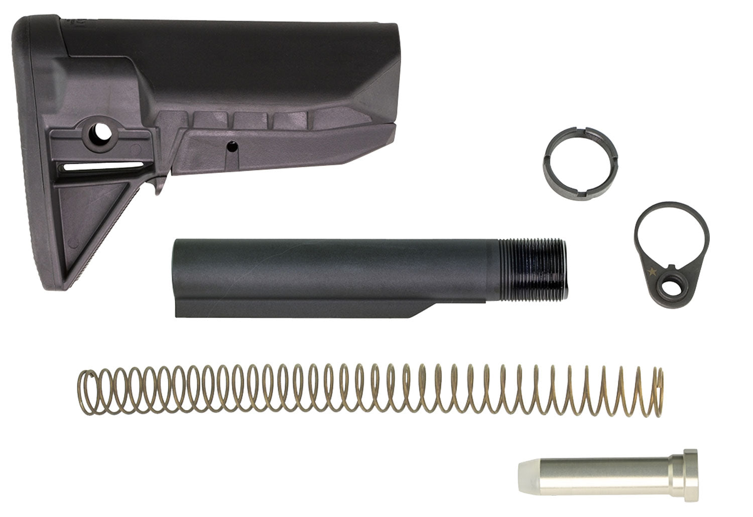 BCM Gunfighter Mod 0 SOPMOD Widebody Stock Kit Black AR-Platform